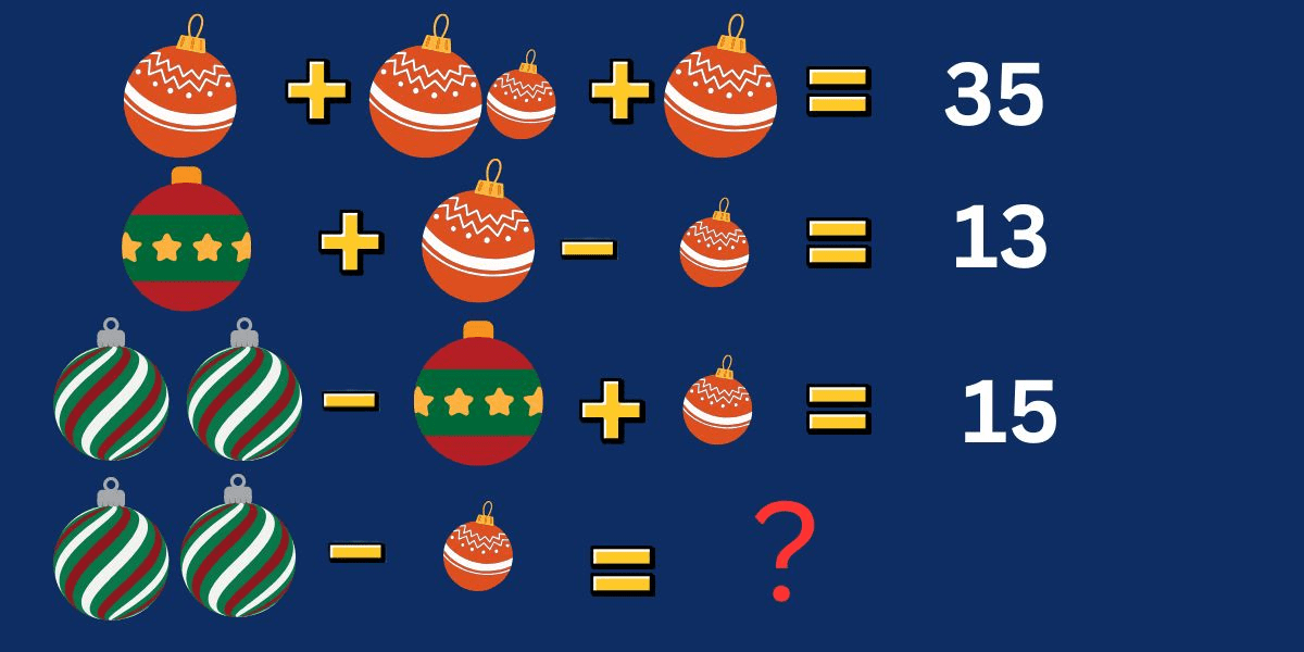 Versla de klok en bewijs je IQ met de kraak de code-uitdaging van vandaag: ontgrendel het feestelijke geheim van de kerstballen in 9 seconden!